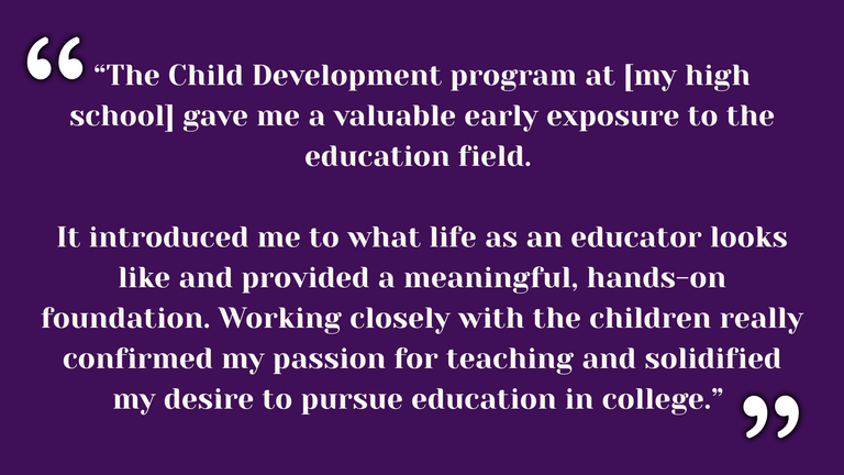 Quote by current teacher